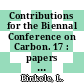 Contributions for the Biennal Conference on Carbon. 17 : papers to be read at the conference in the University of Kentucky Lexington, Kentucky June 16 - 21, 1985 [E-Book] /