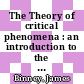 The Theory of critical phenomena : an introduction to the renormalization group [E-Book] /