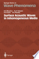 Surface Acoustic Waves in Inhomogeneous Media [E-Book] /