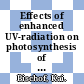 Effects of enhanced UV-radiation on photosynthesis of Arctic/cold-temperate macroalgae /
