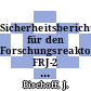 Sicherheitsbericht für den Forschungsreaktor FRJ-2 (Dido) in der Kernforschungsanlage Jülich des Landes Nordrhein Westfalen. Zeichnungsband /