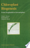 Chloroplast biogenesis : from proplastid to gerontoplast /