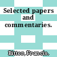 Selected papers and commentaries.