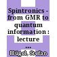 Spintronics - from GMR to quantum information : lecture notes of the 40th spring school 2009 /