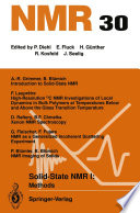Solid-State NMR I Methods [E-Book] /