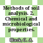 Methods of soil analysis. 2. Chemical and microbiological properties.