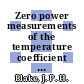 Zero power measurements of the temperature coefficient of the first Dragon core [E-Book]