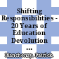 Shifting Responsibilities - 20 Years of Education Devolution in Sweden [E-Book]: A Governing Complex Education Systems Case Study /