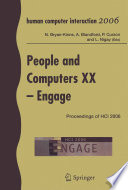 People and Computers XX — Engage [E-Book] : Proceedings of HCI 2006 /
