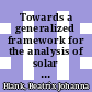 Towards a generalized framework for the analysis of solar cell performance based on the principle of detailed balance [E-Book] /