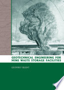 Geotechnical engineering for mine waste storage facilities [E-Book] /