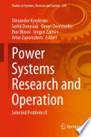 Power Systems Research and Operation [E-Book] : Selected Problems II /