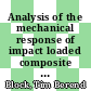 Analysis of the mechanical response of impact loaded composite sandwich structures with focus foam core shear failure [E-Book] /