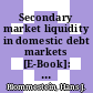 Secondary market liquidity in domestic debt markets [E-Book]: Key policy conclusions /