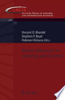 Recent Advances in Learning and Control [E-Book] /