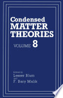 Condensed Matter Theories [E-Book] /