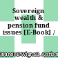 Sovereign wealth & pension fund issues [E-Book] /