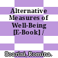 Alternative Measures of Well-Being [E-Book] /