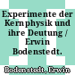 Experimente der Kernphysik und ihre Deutung / Erwin Bodenstedt. 1