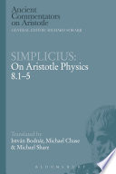 Simplicius : on Aristotle physics 8.1-5 [E-Book] /