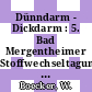 Dünndarm - Dickdarm : 5. Bad Mergentheimer Stoffwechseltagung : Bad-Mergentheim, 19.10.68-20.10.68.