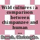 Wild cultures : a comparison between chimpanzee and human cultures [E-Book] /