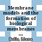 Membrane models and the formation of biological membranes : proceedings of the 1967 meeting of the International Conference on Biological Membranes [held at Frascati in June 1967] : NATO advanced study institute /