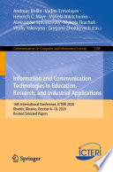 Information and Communication Technologies in Education, Research, and Industrial Applications [E-Book] : 16th International Conference, ICTERI 2020, Kharkiv, Ukraine, October 6-10, 2020, Revised Selected Papers /