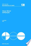 Appendix, the theory of space [E-Book] /