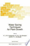 Water Saving Techniques for Plant Growth [E-Book] /