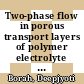 Two-phase flow in porous transport layers of polymer electrolyte membrane electrolysers /