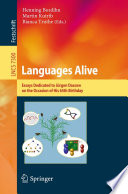 Languages Alive [E-Book] : Essays Dedicated to Jürgen Dassow on the Occasion of His 65th Birthday /
