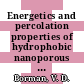 Energetics and percolation properties of hydrophobic nanoporous media / [E-Book]