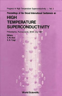 Drexel International Conference on High Temperature Superconductivity: proceedings : Philadelphia, PA, 29.07.87-30.07.87.