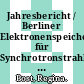Jahresbericht / Berliner Elektronenspeicherring-Gesellschaft für Synchrotronstrahlung (BESSY) 1999 /