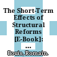 The Short-Term Effects of Structural Reforms [E-Book]: An Empirical Analysis /