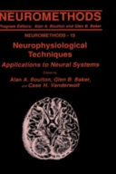 Neurophysiological techniques : applications to neural systems.