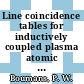 Line coincidence tables for inductively coupled plasma atomic emission spectrometry vol 0001.