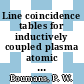 Line coincidence tables for inductively coupled plasma atomic emission spectrometry vol 0002.