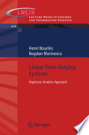Linear Time-Varying Systems [E-Book] : Algebraic-Analytic Approach /