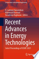 Recent Advances in Energy Technologies [E-Book] : Select Proceedings of ICEMT 2021 /