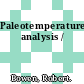Paleotemperature analysis /