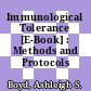 Immunological Tolerance [E-Book] : Methods and Protocols /