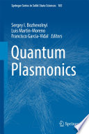 Quantum Plasmonics [E-Book] /
