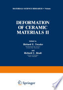 Deformation of Ceramic Materials II [E-Book] /