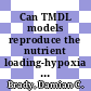 Can TMDL models reproduce the nutrient loading-hypoxia relationship? [E-Book] /