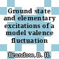 Ground state and elementary excitations of a model valence fluctuation system.