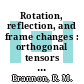 Rotation, reflection, and frame changes : orthogonal tensors in computational engineering mechanics [E-Book] /