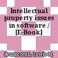 Intellectual property issues in software / [E-Book]