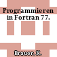 Programmieren in Fortran 77.